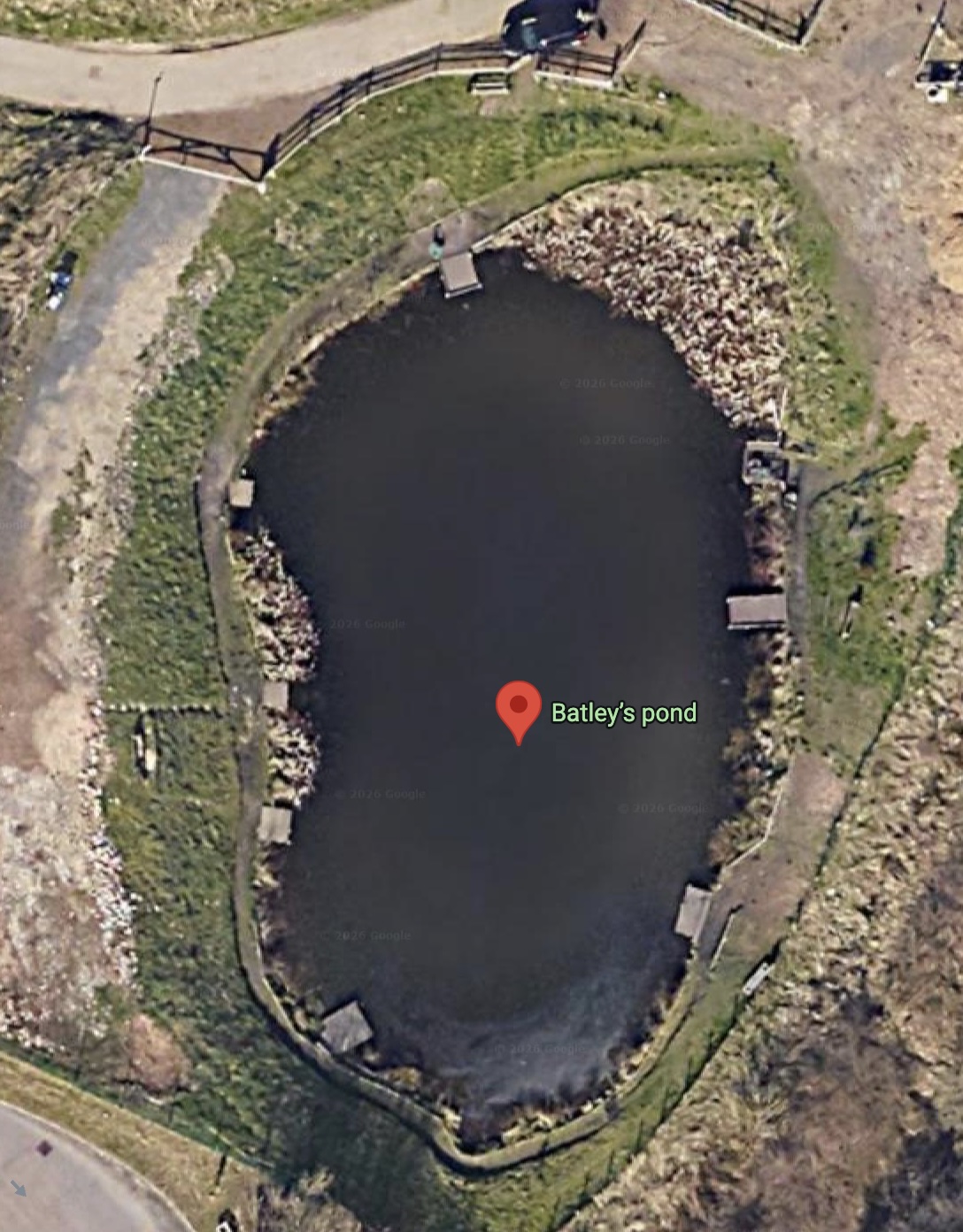 Batley's Pond pond map
