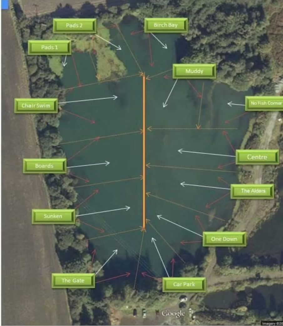 West Lake pond map