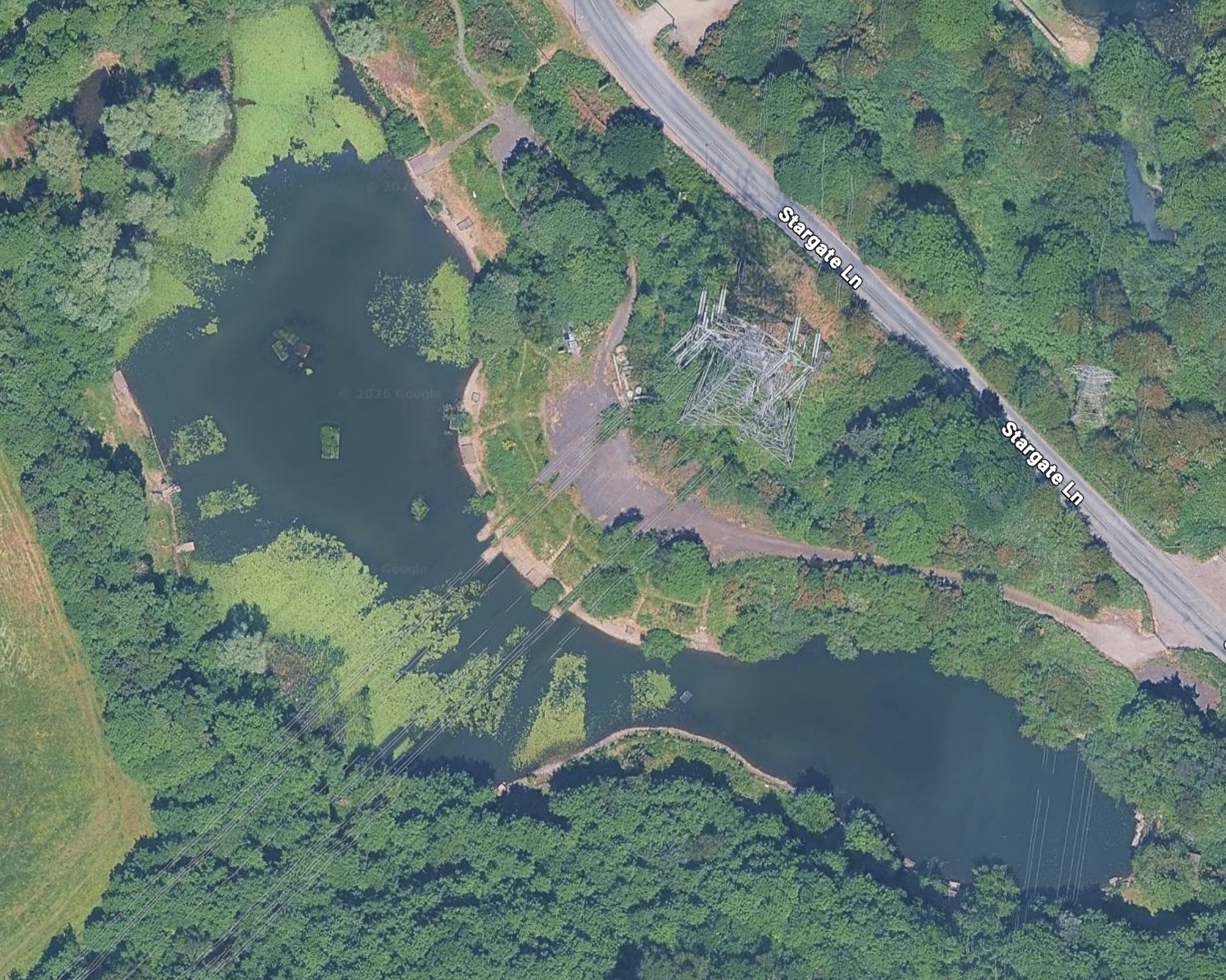 Tilcon Ponds pond map